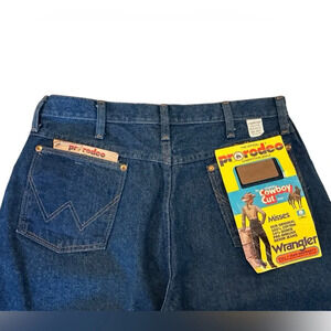 Wrangler ProRodeo Competition Vintage 100% Cotton Dark Wash Boot Cut Jeans